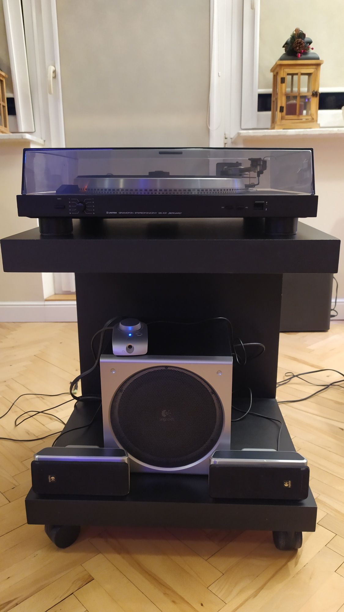 Gramofon stereofoniczny GS 431 Bernard firmy UNITRA + bonusy.
