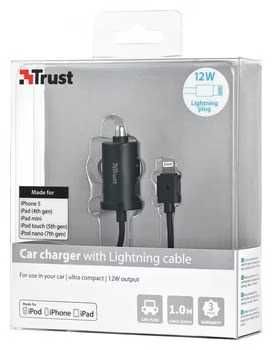 Carregador Isqueiro Trust Para Lightning - 12 W