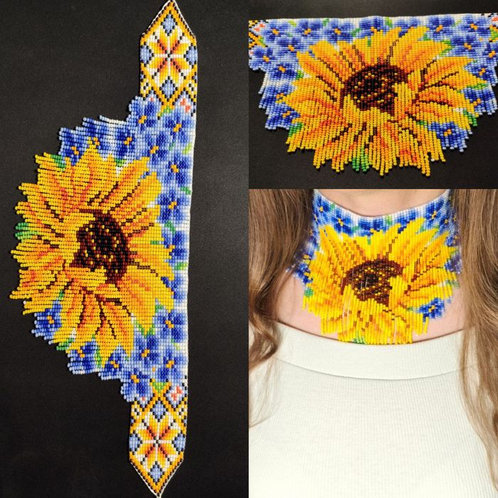 Прикраси з бісеру ручної роботи | Чокери, Силянки, Гердани |