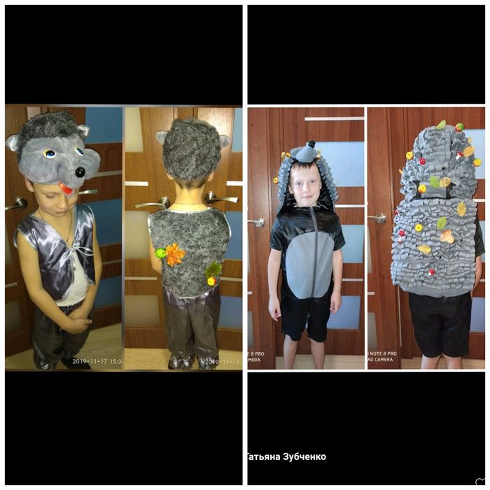 Костюм жук жучок павук зайка зайчик заец волк вовк ведмідь їжак їжачок