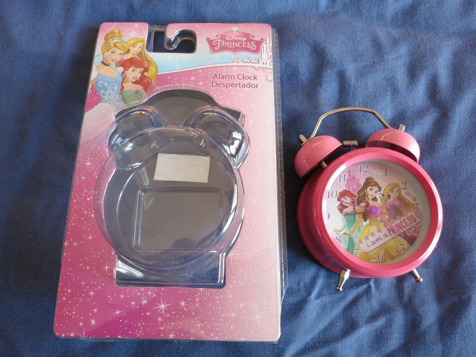Relogio despertador Princesas Disney - Novo