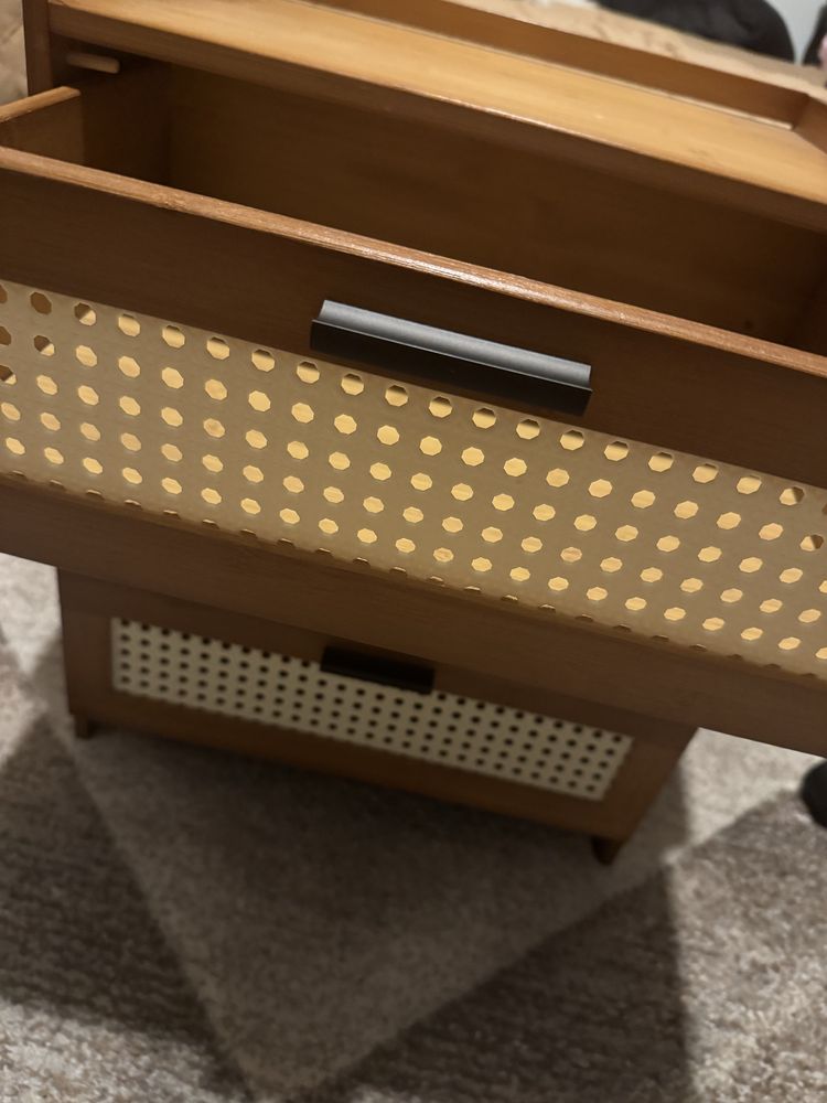 Szafka komoda drewniana bambus szufladki boho sinsay