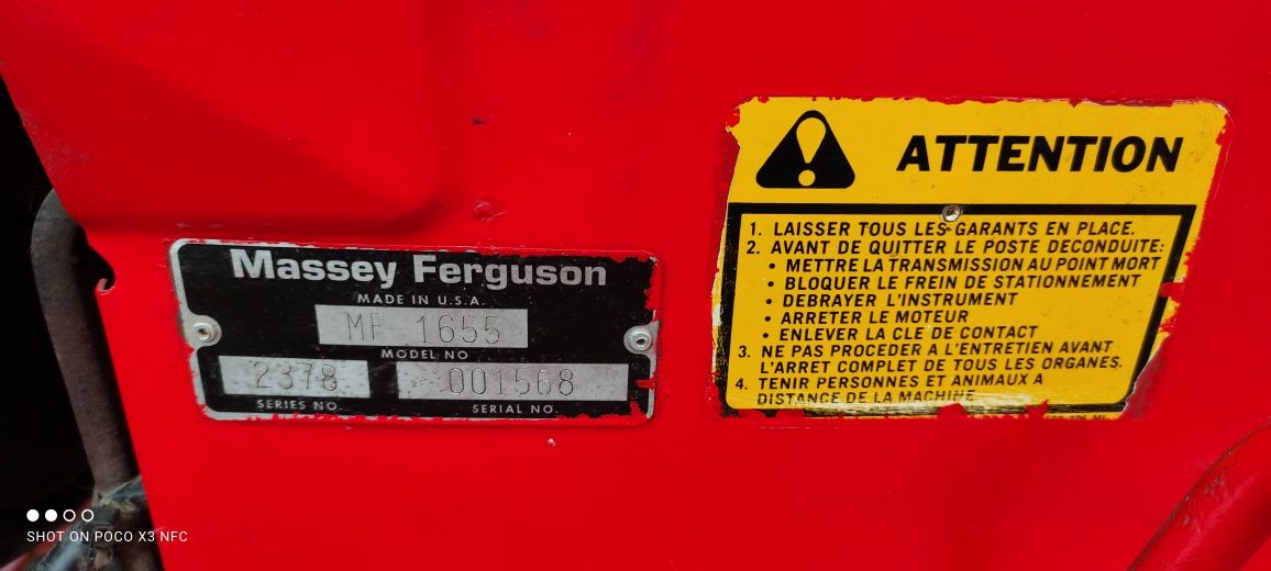 Traktorek ogrodniczy Massey Ferguson, inne maszyny rolnicze