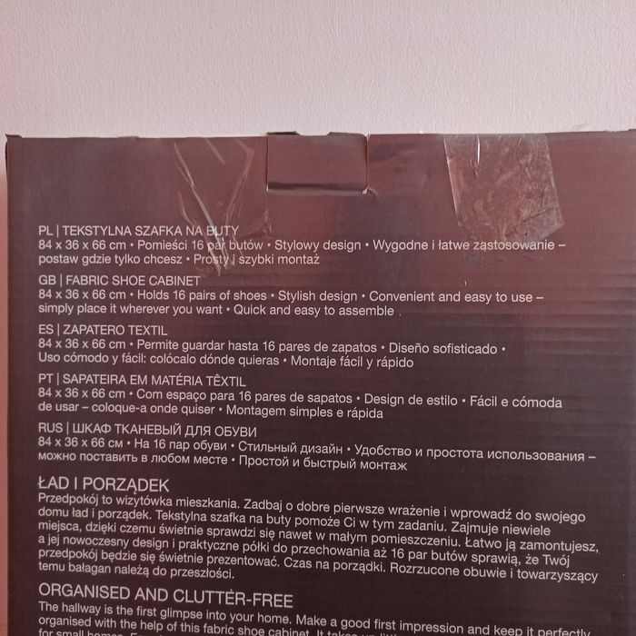 Szafka tekstylna na buty, pólka, garderoba nowa