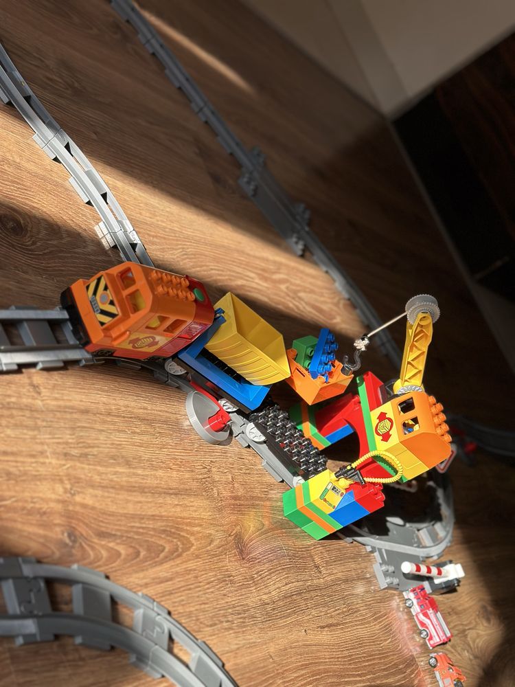 Lego duplo kolejka tory pociagi MEGA ZESTAW ok 150 elementow