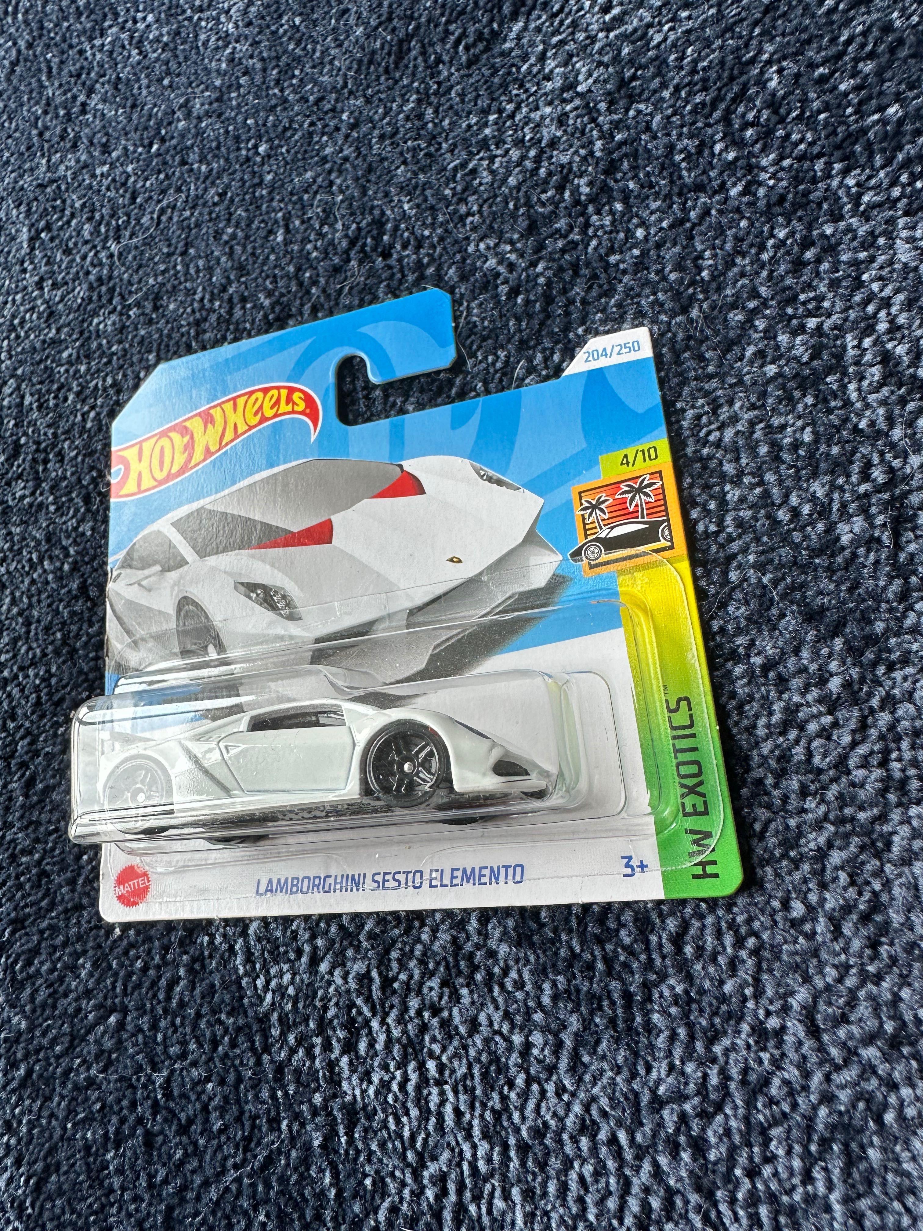 hot wheels lamborghini Sesto elemento białe