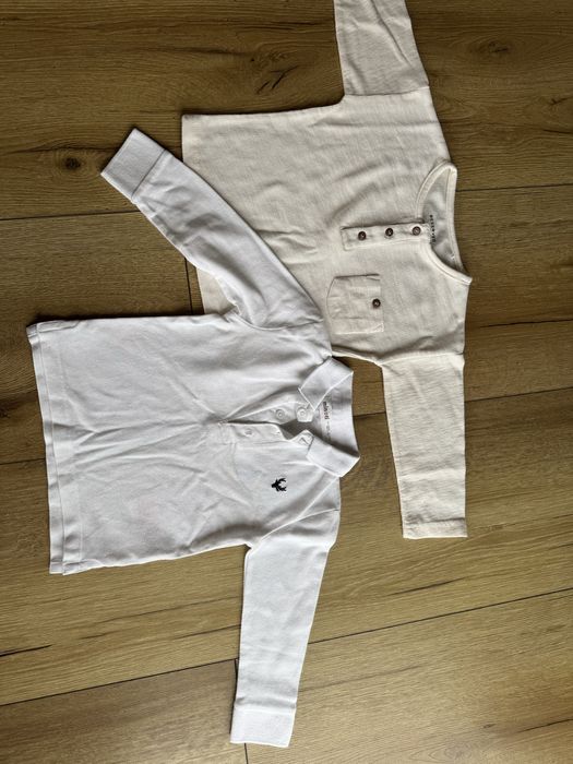 Bluzki biale dla chlopca polo