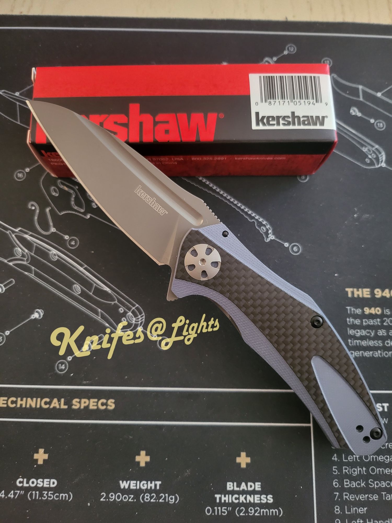 Kershaw Natrix Carbon 7007CF