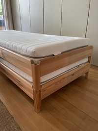 Podwójne łóżko drewniane Ikea