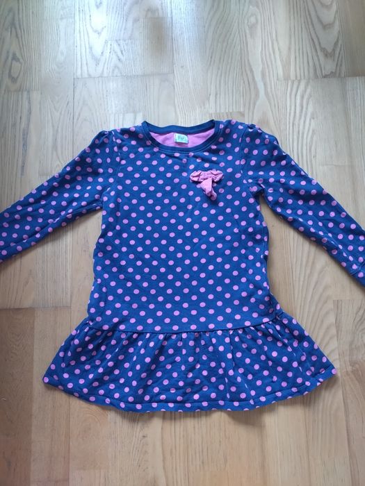 Tunika 116 F&F kropki groszki dzień kropki