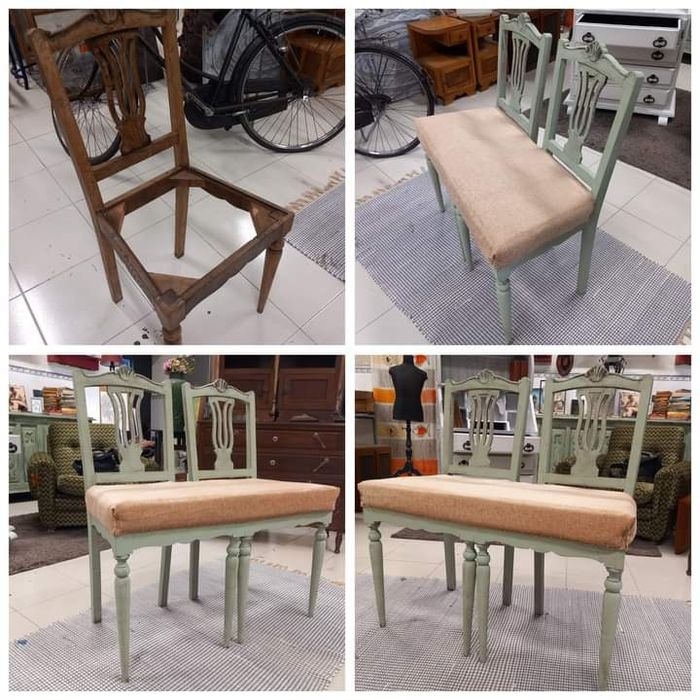 Cadeira dupla de entrada personalizado