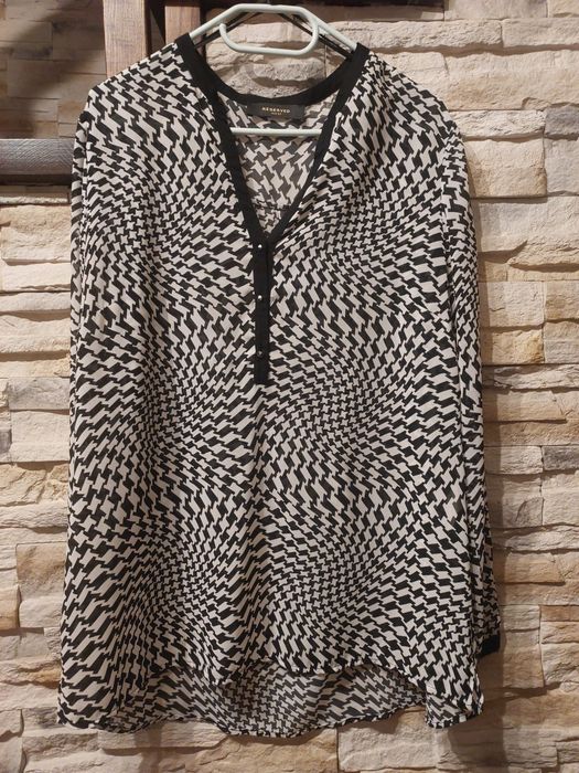 Koszula biało czarna