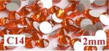 C14 Cyrkonie cekiny jety komplet 2mm do paznokci lub scrapbooking
