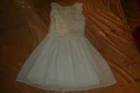 Nowa sukienka suknia koronkowa elegancka turkusowa ślub wesele 10 M 38