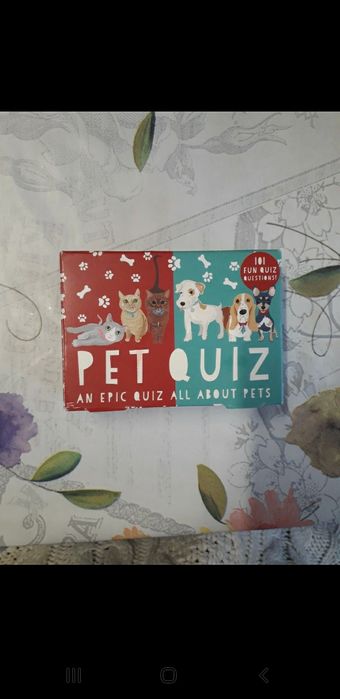 Karty do gry Pet quiz speaking cards