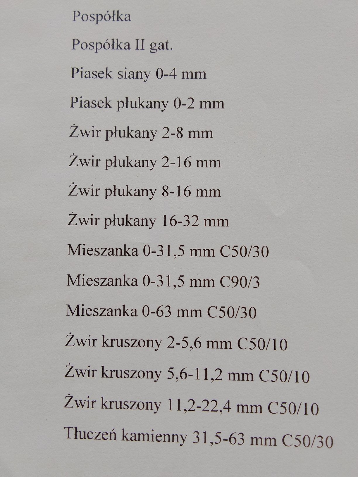 Transport materiałów sypkich, kruszywa budowlane, wywóz gruzu ziemi