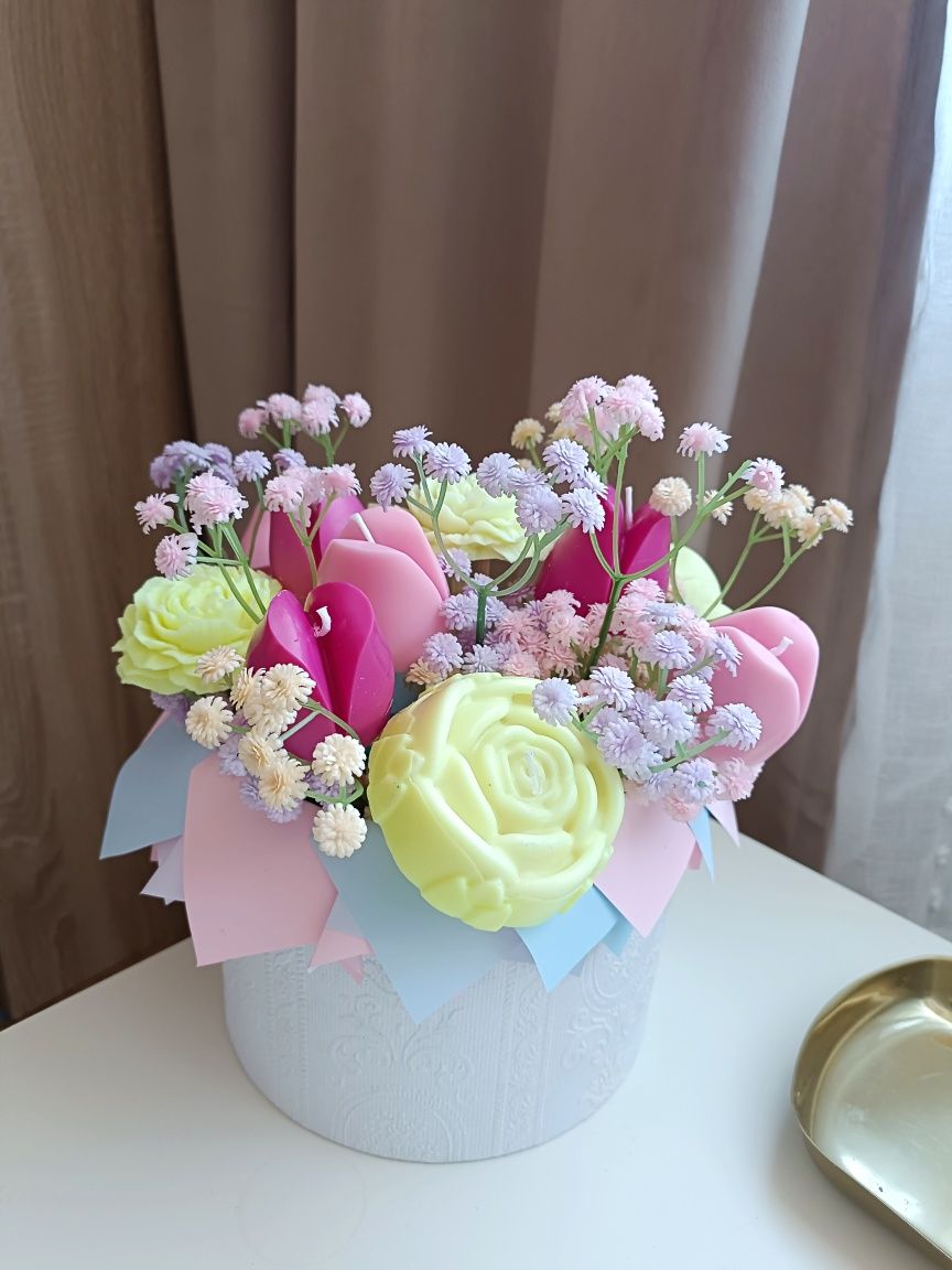 Flowerbox ze świec sojowych