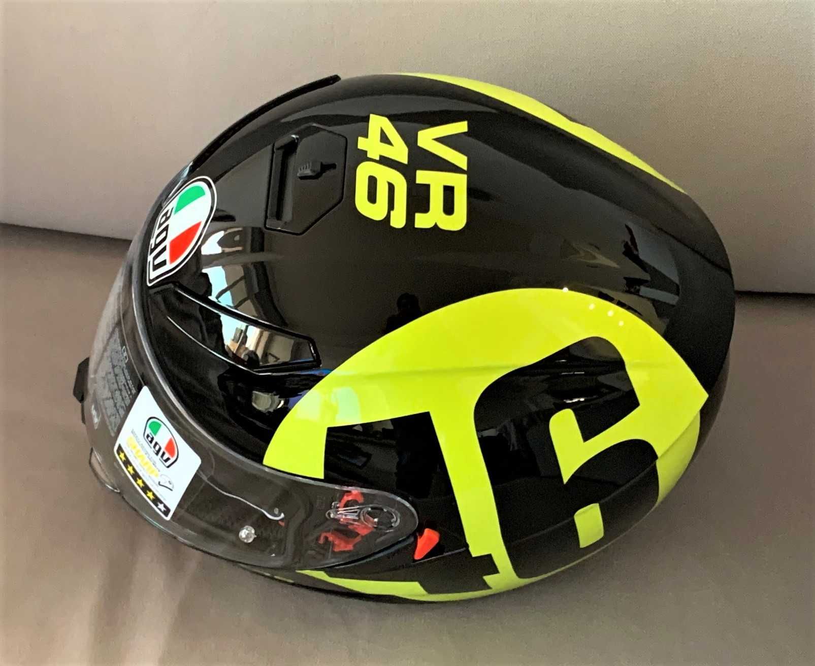 Capacete NOVO AGV K3 SV VR46.Desconto 24% + Pinlock.Tamanho MS