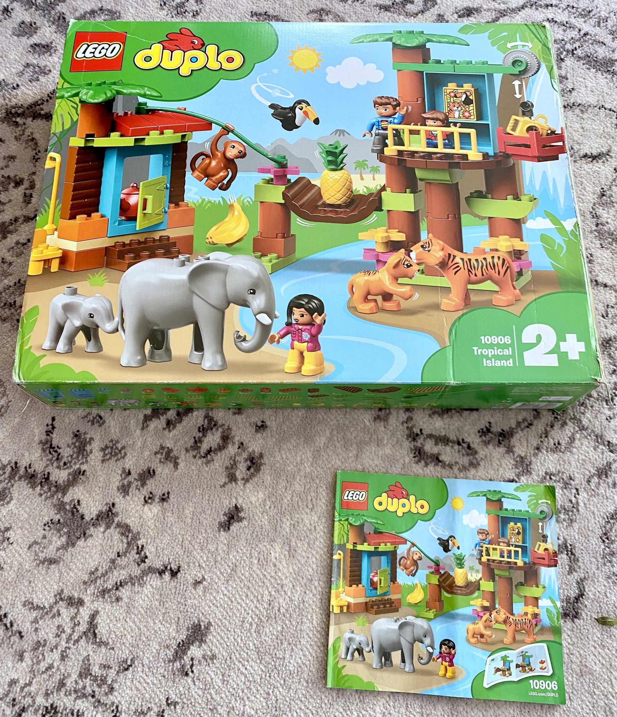Lego Duplo 10906  Tropikalna wyspa, zoo, zwierzęta - jak nowy