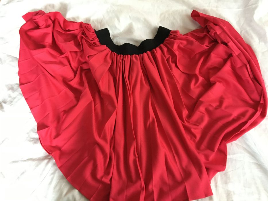 Spódnica plisowana z koła, fuksja, 140-158