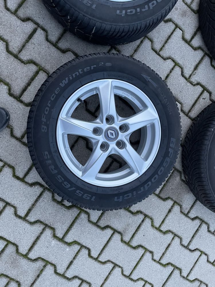 Kola zimowe felgi 15 5x114,3 renaut megane III IV scenic opony 195/65/