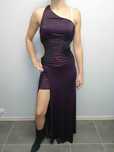 Maxi sukienka fioletowa mega 36 S Lipsy London cudowna sexy