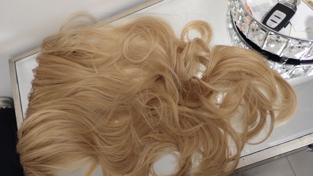 Włosy clip in 1 gęsta taśma blond naturalny