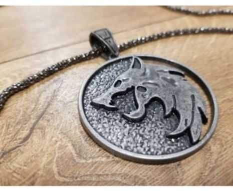 Wiedźmin medalion wilka, łańcuch