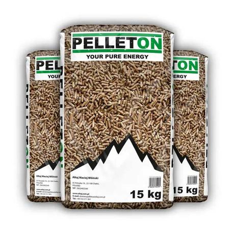 Pellet PELLETON 15kgx65szt = 975kg dostawa w cenie Oferta Cała Polska