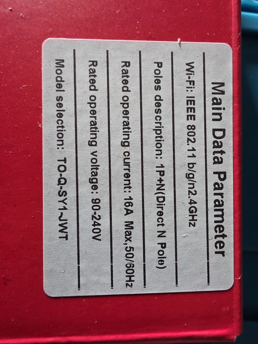 Disjuntor inteligente 16A wifi Tongou