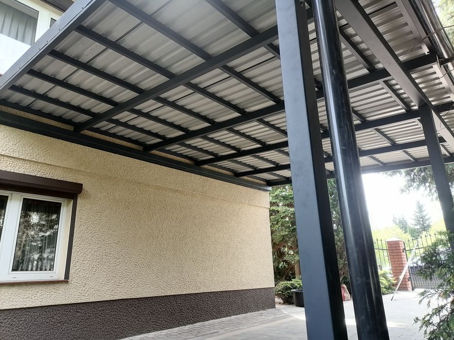 Wiata samochodowa Car port garaż przyścienna