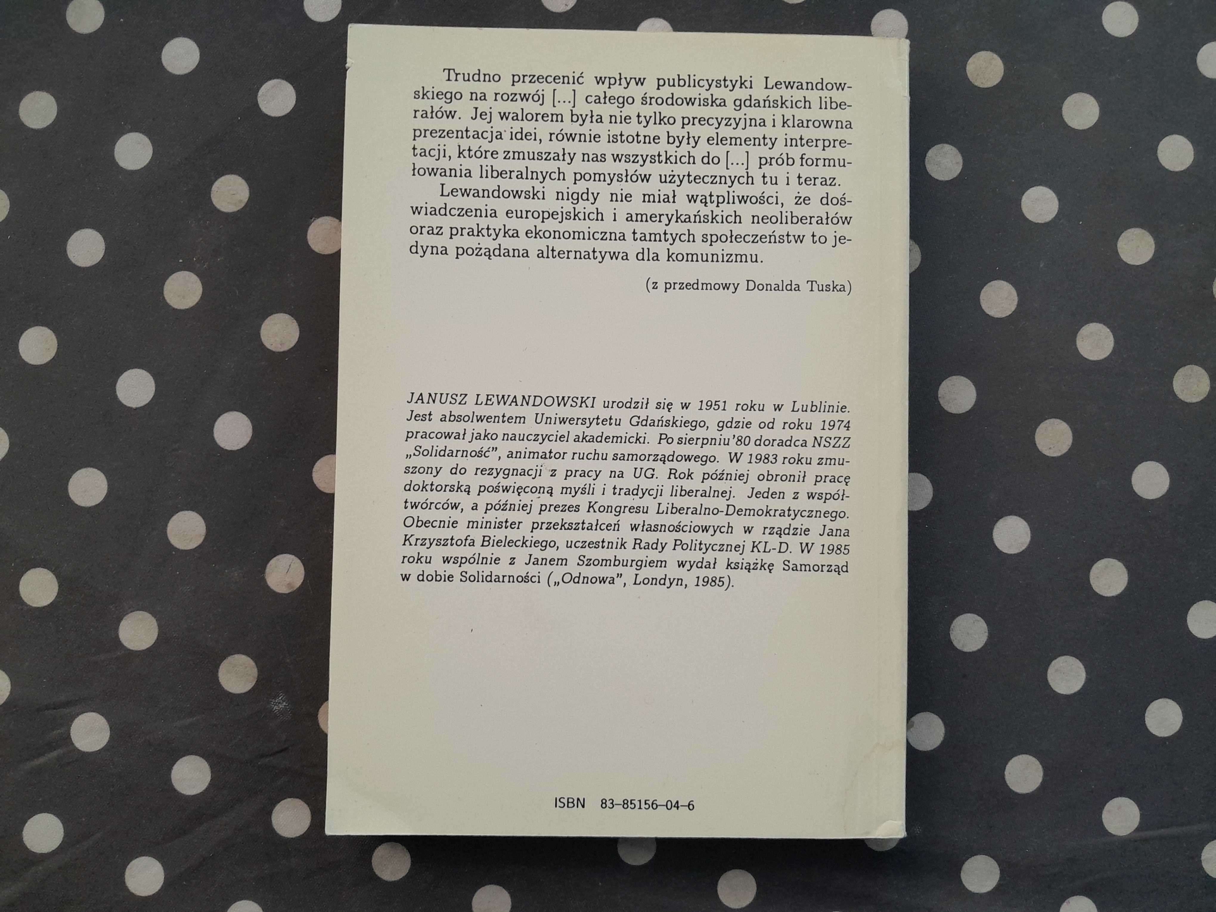 Neoliberałowie wobec współczesności Janusz Lewandowski