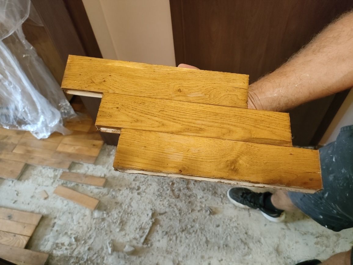 Podłogi parkiet po demontażu