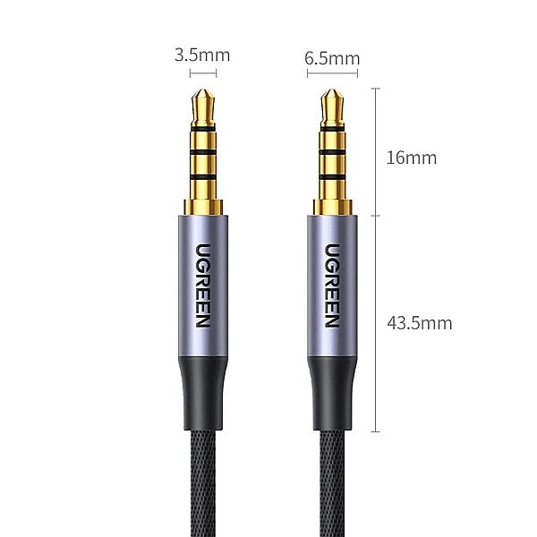 Kabel Ugreen AV183, 10648 mini jack 3.5mm / mini jack 3.5mm 1m - szary