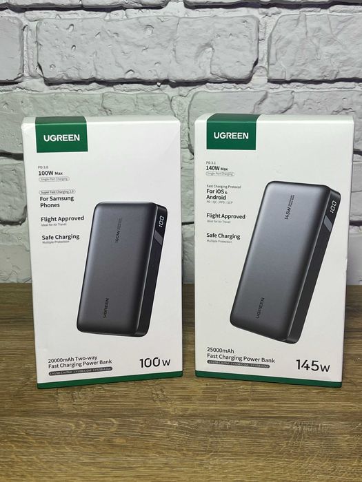 Павербенк UGREEN 100W/140W 20000/25000mAh PB720/PB205