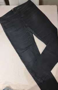 Spodnie ciążowe, 2 pary czarne i ciemny jeans rozmiar 42