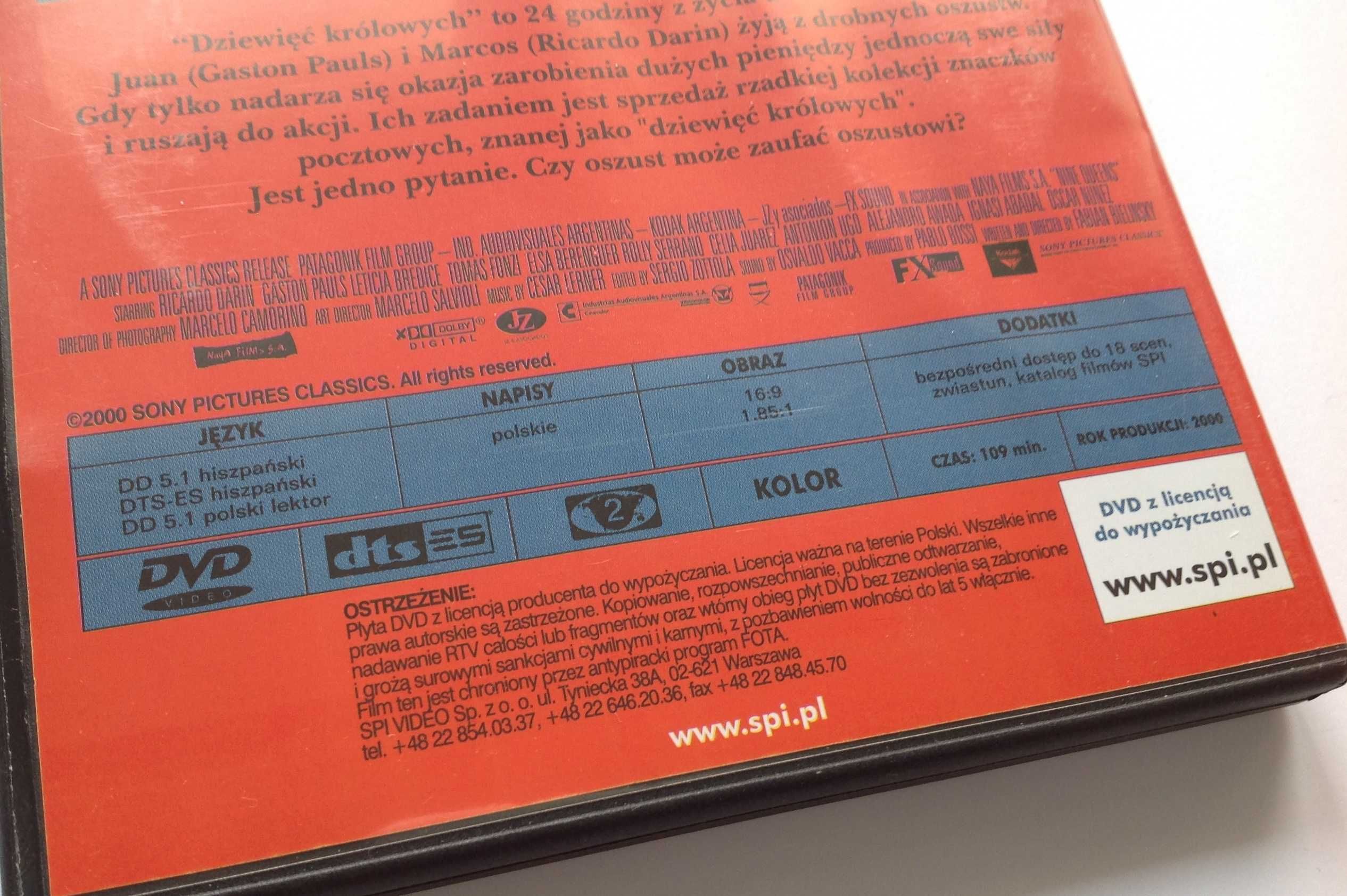 Dziewięć królowych DVD wydanie polskie