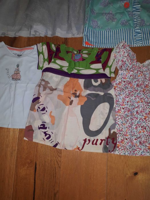 Zestaw ubrań dla dziewczynki na lato rozmiar 110-116