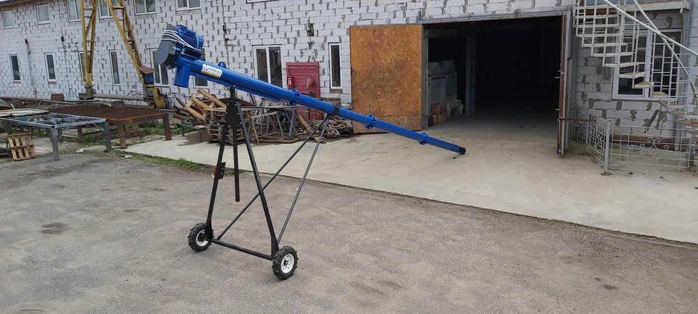 Шнековый погрузчик (винтовой конвейер, транспортер зерна) 133х4 м