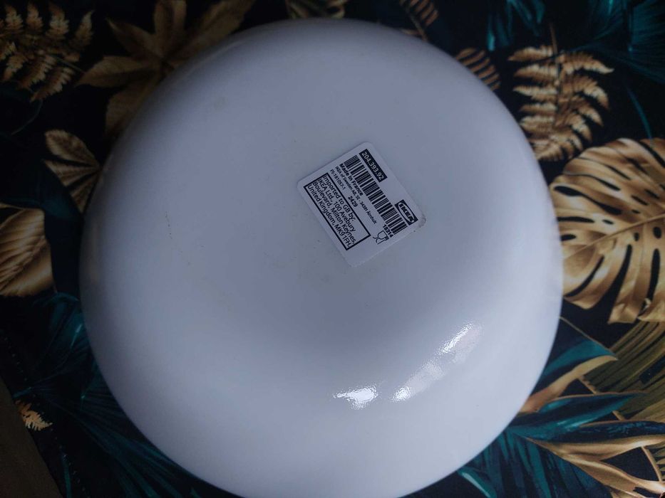 Miski białe, nowe, 23 cm Ikea, 4 szt