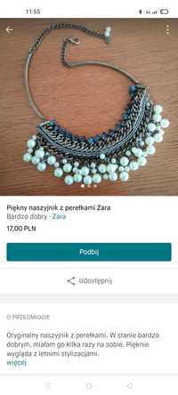 Piękny naszyjnik Zara