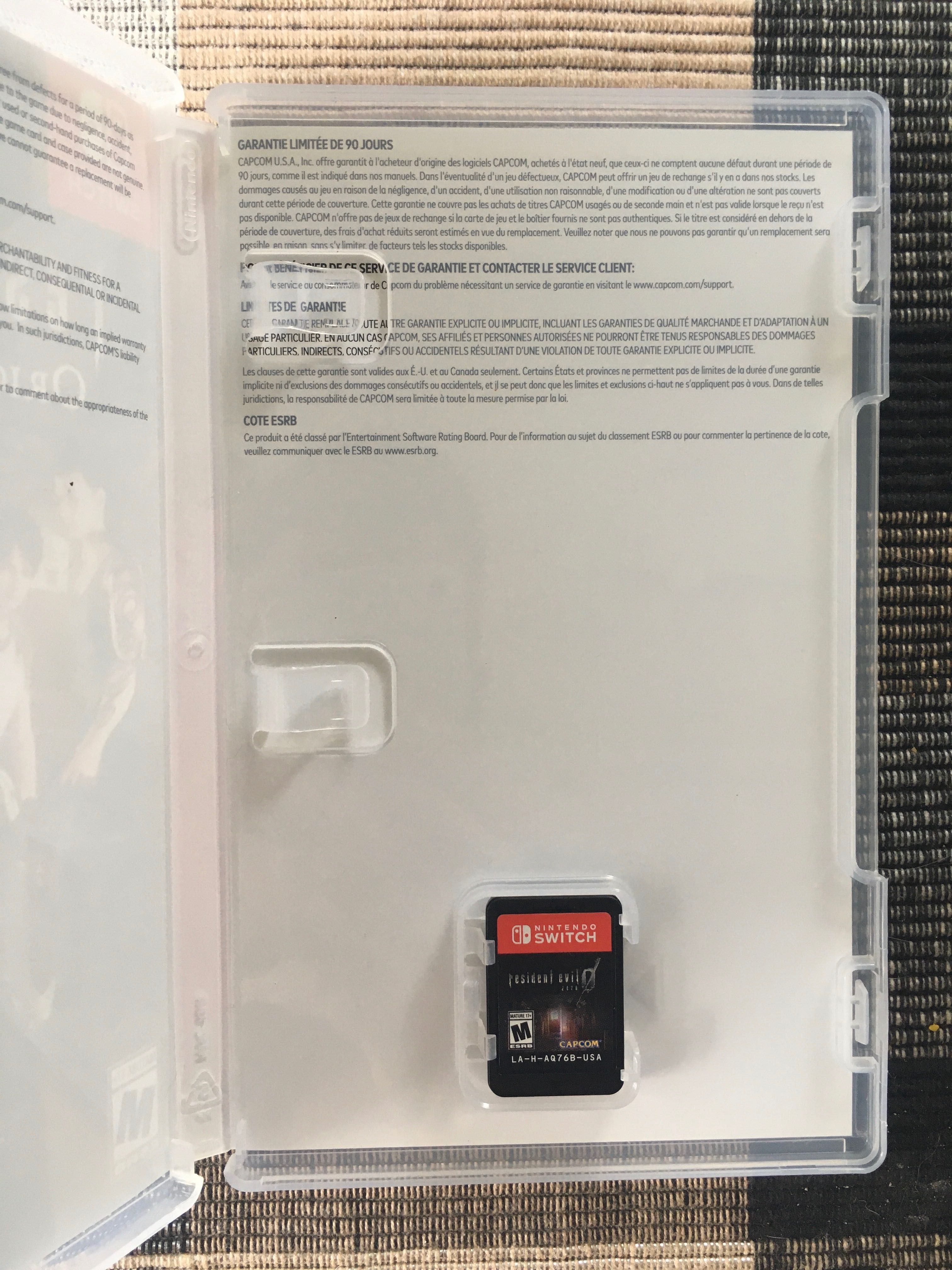Resident Evil 0 HD Switch