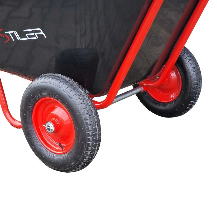 TACZKA OGRODOWA dwukołowa KOLEBA wózek paszowy japonka spawana 300L