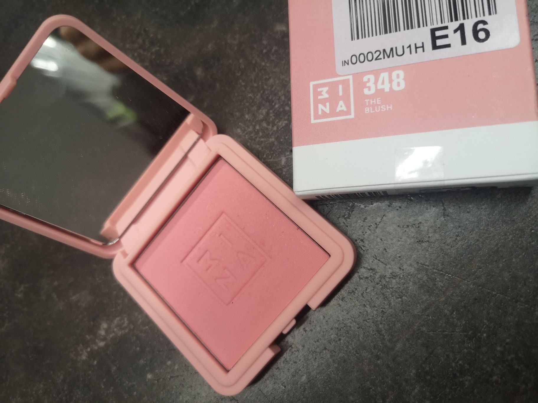 3ina blush róż Light Pink 348 naturalny vegan jasny pudrowy  matowy