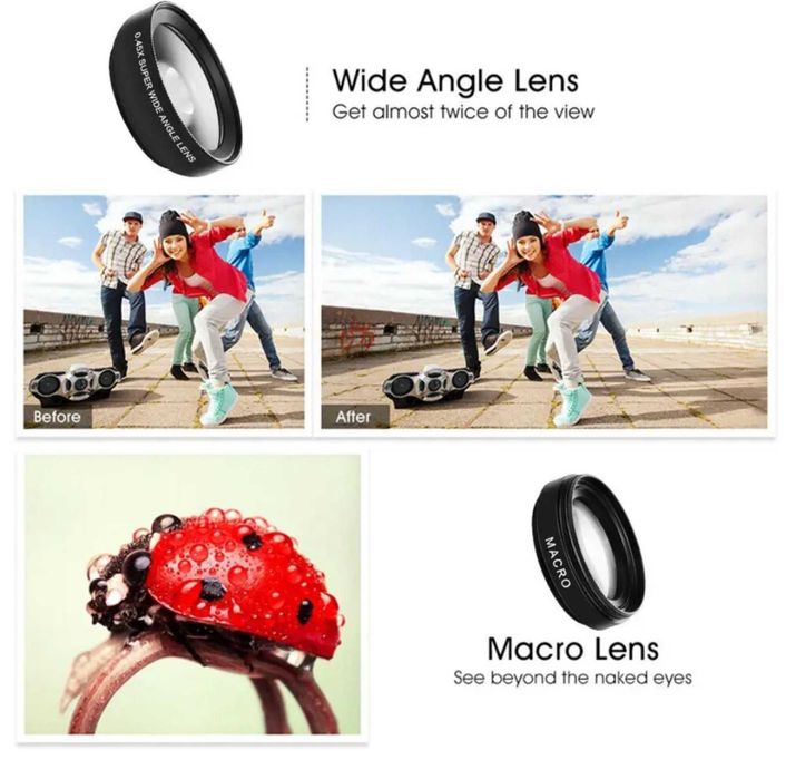 0.45XPHONE LENS  широкоугольный макрообъектив для телефона