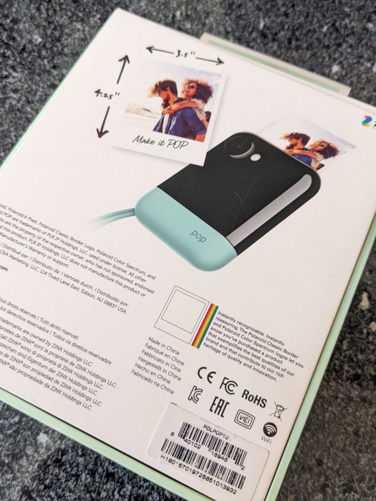 Máquina Fotográfica Polaroid POP - Impressão Instantânea com Ecrã Táti