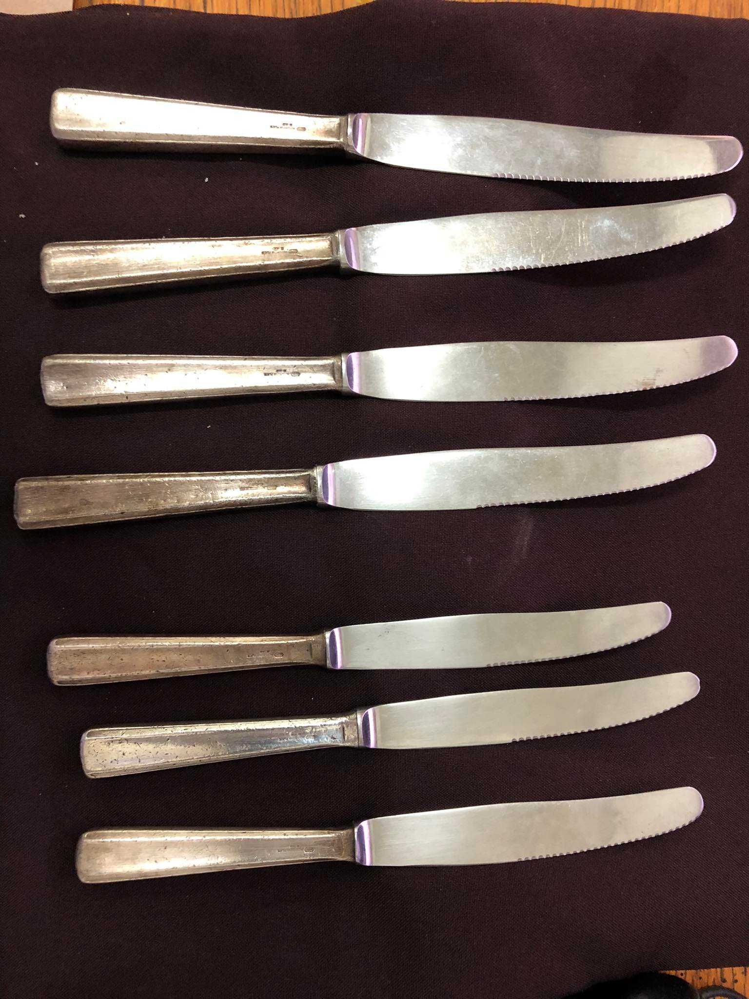 7 facas Gero Hollandia Plate 100 D muito antigas