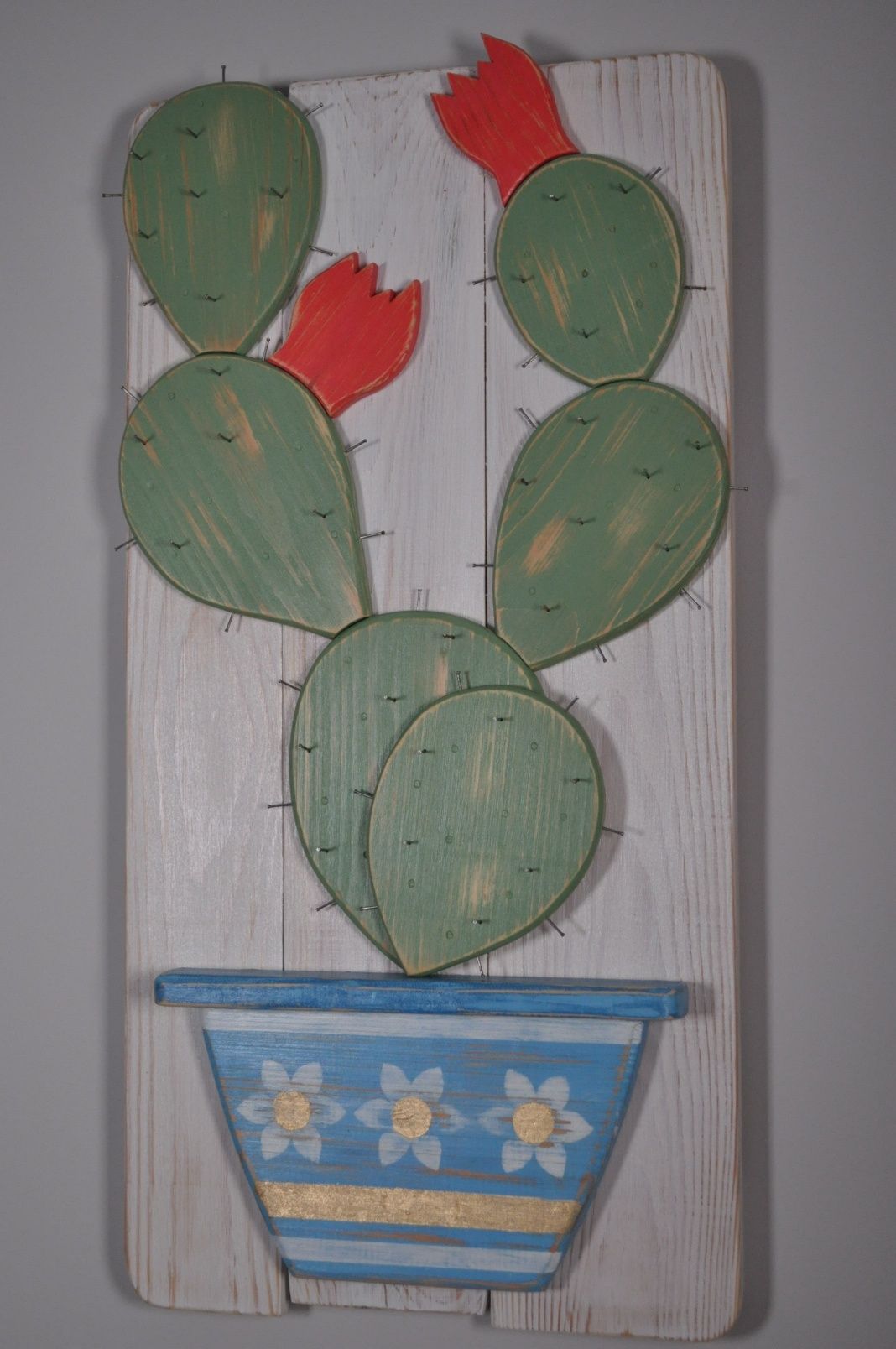 Ozdoba na ścianę-kaktus