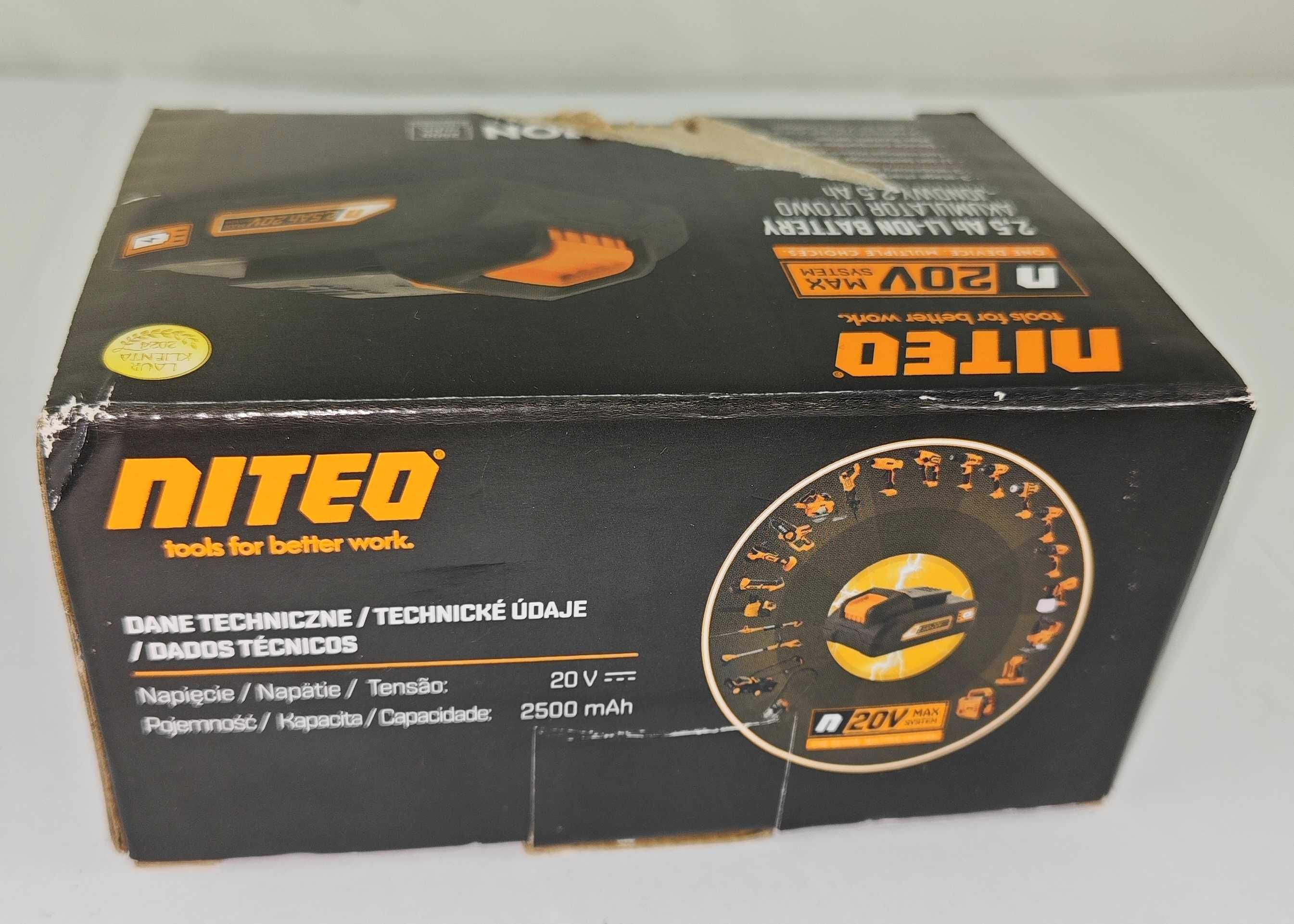 Akumulator LI-ION NITEO TOOLS 20 V 2,5 AH