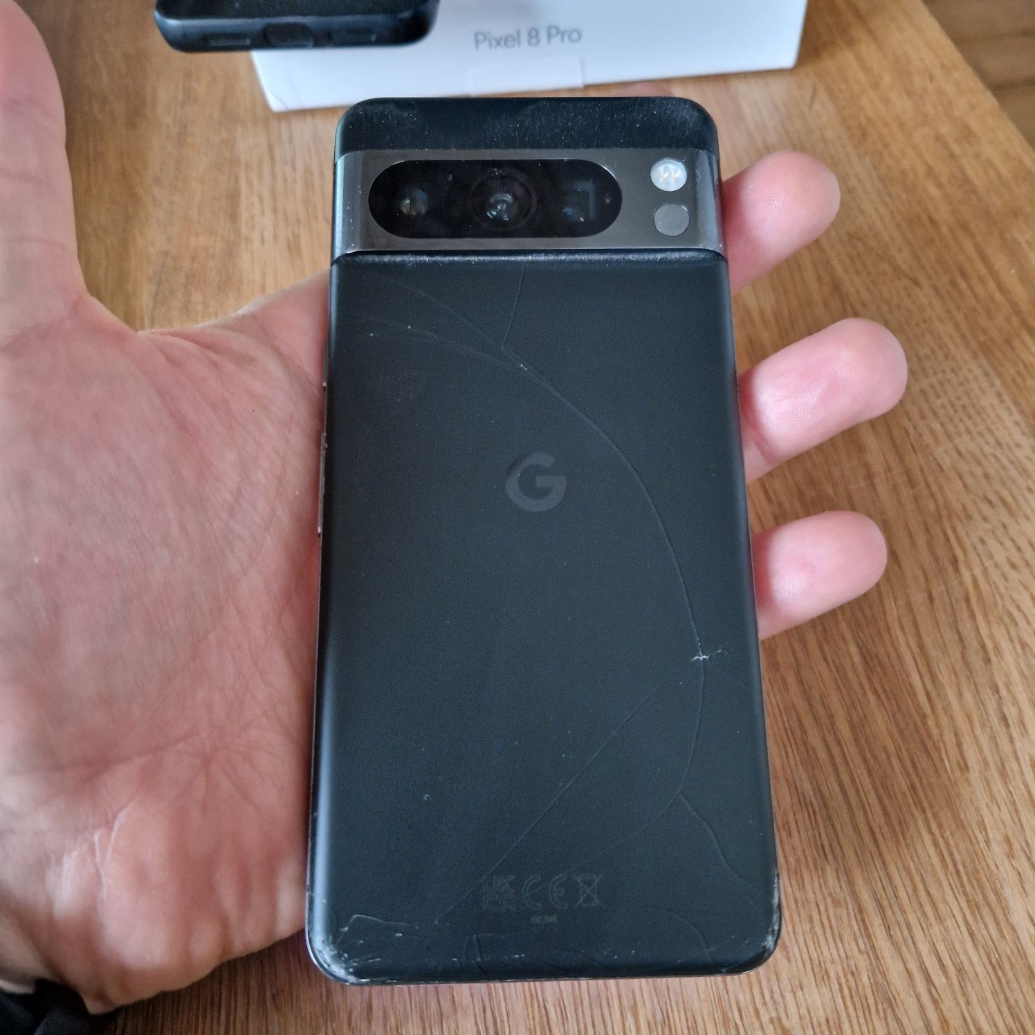 Google Pixel 8 PRO 128 GB Obsidian Pudełko Dowód zakupu bez simlock